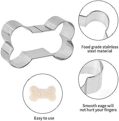 ANCKNE Dog Bone Cookie Cutter Set