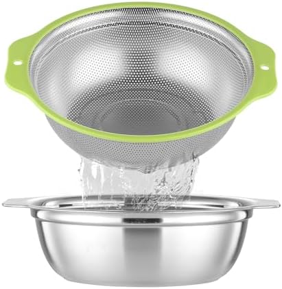 Effortless Cooking with AHIABOAT 2QT Colander Set
