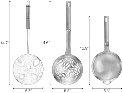 Suwimut 3-Piece Food Strainer Set