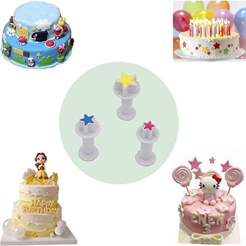 Gobaker Star Plunger Cutter Set for Cake and Cookies