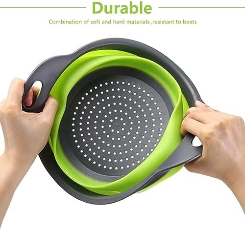 Collapsible Colander Set 3-Piece Heat-Resistant Kitchen Essentials