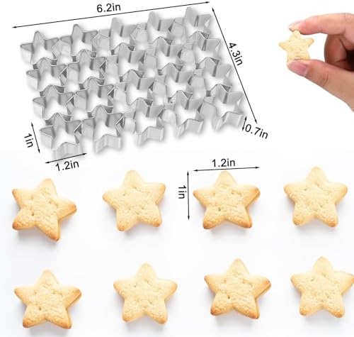 AIERSA Compact 20-Cavity Star Cookie Cutter