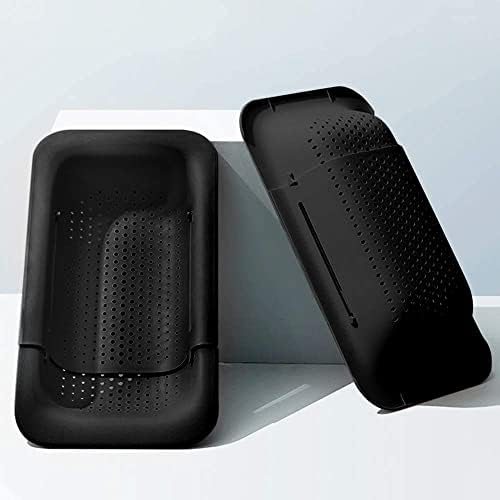 Collapsible Sink Strainer Basket Extendable Plastic Fruit Vegetable Strainer for Kitchen Use