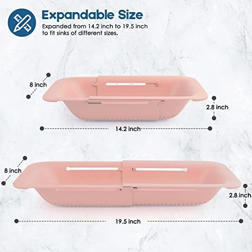 Collapsible Colander Basket Easy to Use Expandable Kitchen Tool