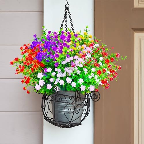 Hailanbao Realistic Artificial Christmas Boxwood Shrubs for Outdoor Use