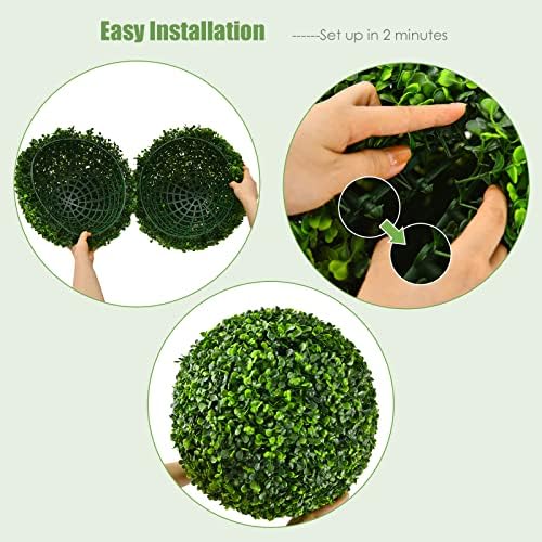 Elegant Boxwood Topiary Ball Set for Home Garden Decoration