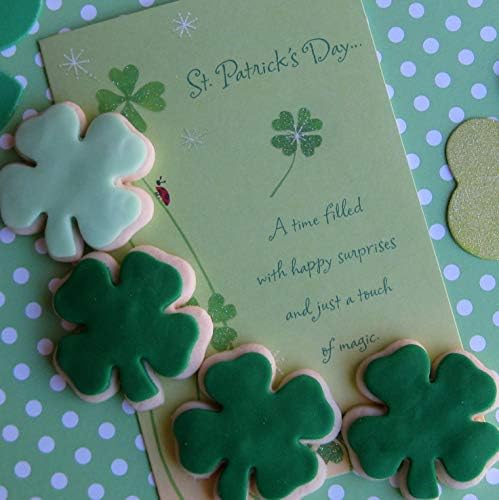 St Patricks Day Clover Cookie Cutter Set 3-Piece Stainless Steel Shamrock Design