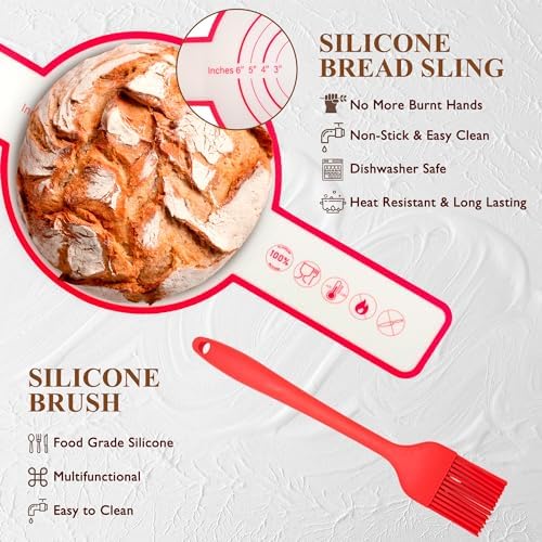 BANTBSKT Complete Sourdough Starter Kit with Glass Jar Recipe Book