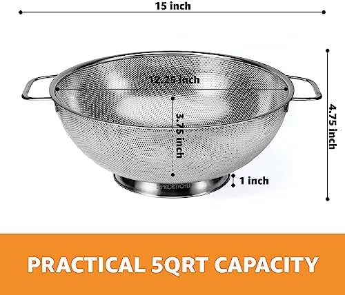 Stainless Steel Colander for Kitchen Uses