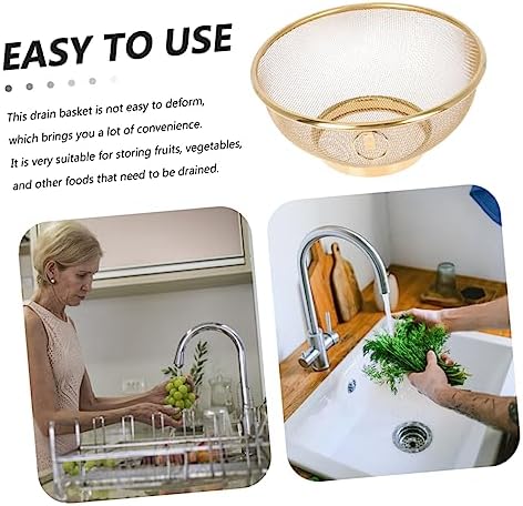 GRIRIW Fine Mesh Stainless Steel Colander