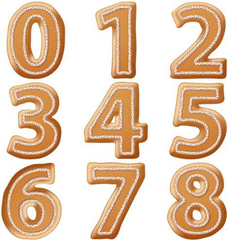 Number Cookie Cutters Set Numbers 0-9 Premium Metal Shapes