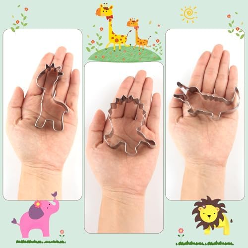 Fun Animal Cookie Cutters for Kids Safari Animals Set