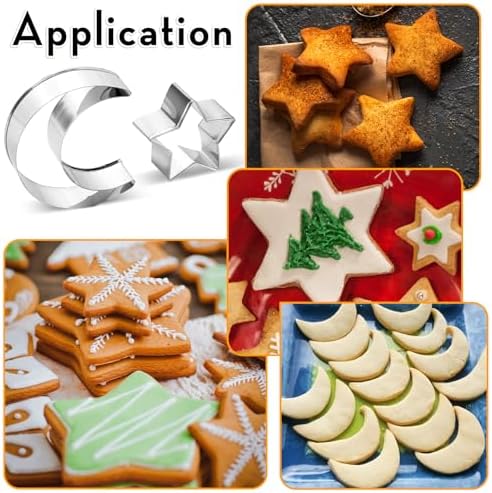 LLOUSSAK Star and Moon Cookie Cutter Set