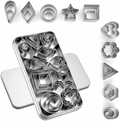 30-Piece Mini Cookie Cutter Set with Box