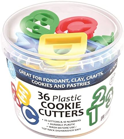 Sturdy Durable Alphabet Number Cookie Cutters