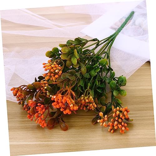 Realistic Fake Red Berries Decor plant pots
