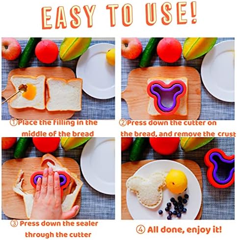 BANIC 12Pc Sandwich Cutter Sealer Set