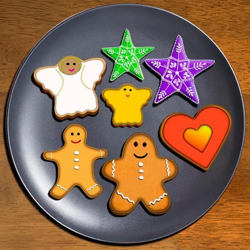 Mini Christmas Cookie Cutters for Baking and Crafting 18 Piece Set