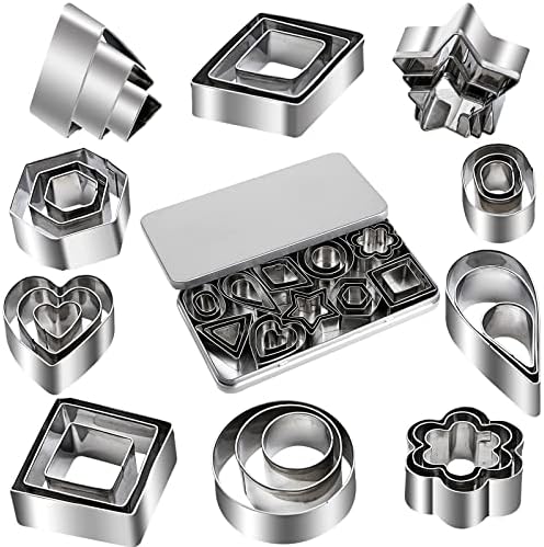 ZMJY 30-Piece Mini Cookie Cutter Set