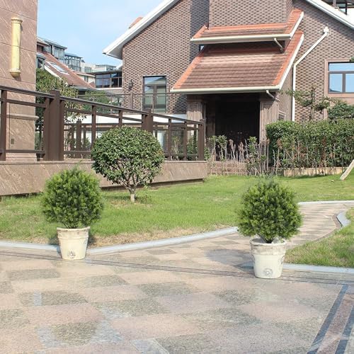 THE BLOOM TIMES 2 Ft Artificial Tree Topiary Outdoor Set