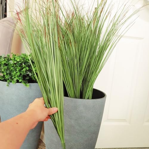 27 Artificial Plants Real-Look Wheat Grass Greenery Pack of 8