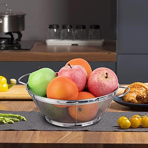 Strainless Steel Colander 3-Pack Perfect for Kitchen Uses