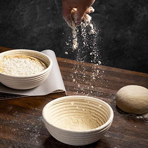 Perfectly Crafted Banneton Bread Proofing Basket Set for Sourdough
