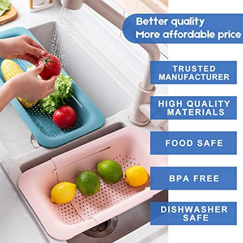 Collapsible Colander for Easy Dringing - Expandable Durable