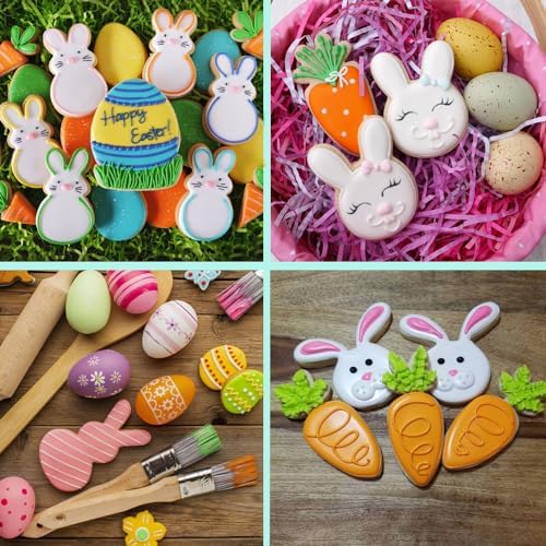 Fostudork Easter Cookie Cutters Set 5 Pcs