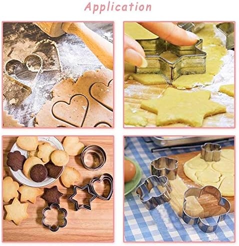 MCIGICM Cookie Cutters Set 12Shapes for Baking Halloween Christmas
