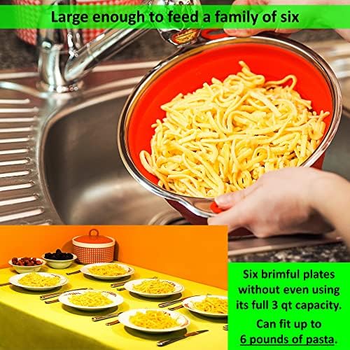 Collapsible Colander Funnel for RV Storage