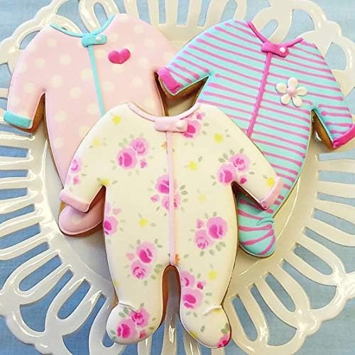 Enjoy custom cookies with Baby Footie Pajamas Cookie Cutter