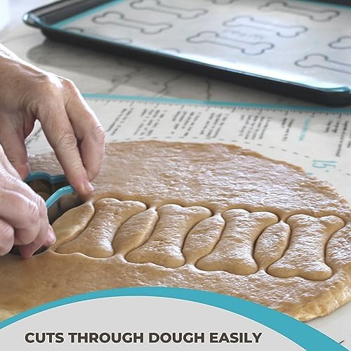 Simply Unleashed 3-Piece Dog Bone Cookie Cutter Set with PVC Coating