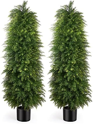 Premium Cedar Topiary for Front Porch Fake