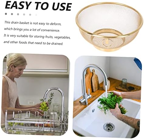 Multifunctional Mesh Strainer for Fruit Washing and Drying