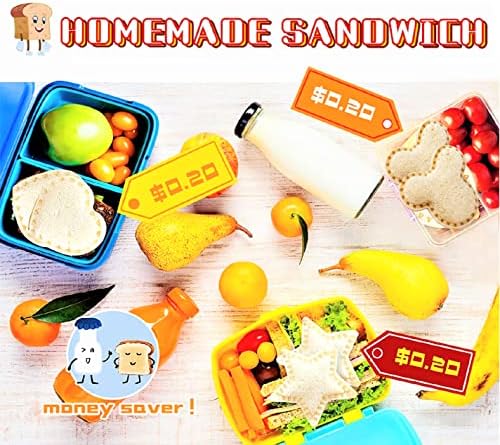 BANIC 12Pc Sandwich Cutter Sealer Set
