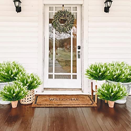 24-Bundle Realistic Synthetic Greenery for Outdoor Use