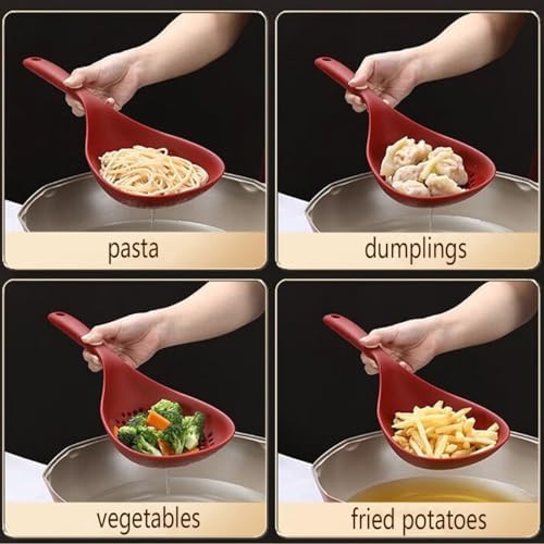 Sturdy Silicone Colander with Handle Heat-Resistant for Cooking