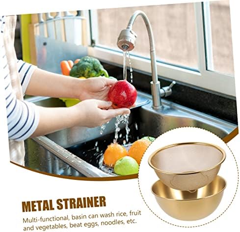 Stainless Steel Drain Basket Kitchen Colander