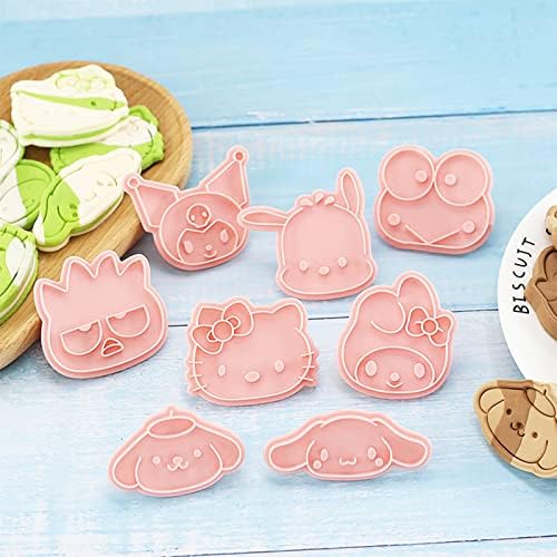 8-Piece Mini Cartoon Cookie Cutters for Baking