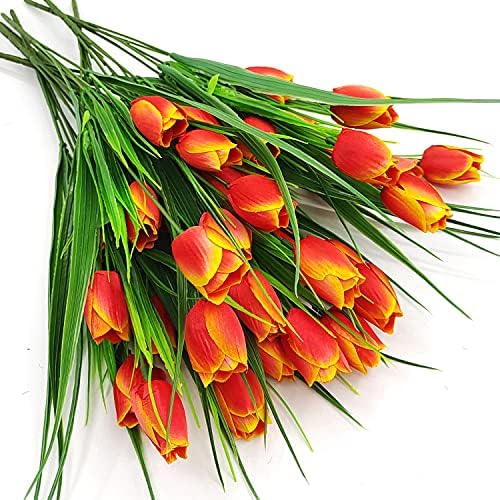 Elegant Outdoor Artificial Tulips