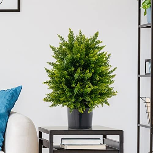 Goplus 215 Artificial Cedar Tree Set of 2