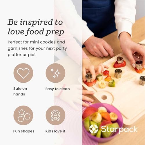 StarPack Home Vegetable Cutter Shapes Set 5 Piece