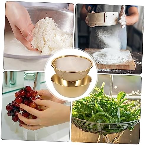Stainless Steel Drain Basket for Kitchen Use Multipurpose Mesh Colander