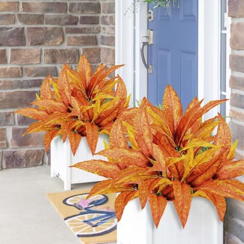 4Pcs Fake Plants for Outdoors