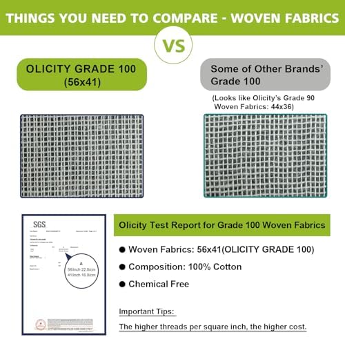 Olicity Cheese Cloths 6PCS Grade 100 Fine Mesh Cloth