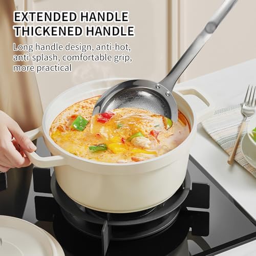 Fine Mesh Stainless Steel Colander with Handle - Oil and Grease Separator