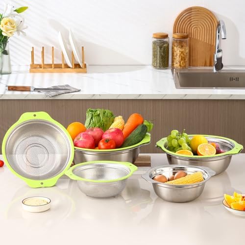 AH IABOAT 3QT Rice Strainer Set 2PCS