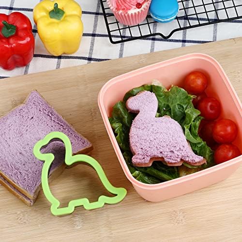 Dinosaur Heart Star Mouse Sandwich Cookie Cutters Set
