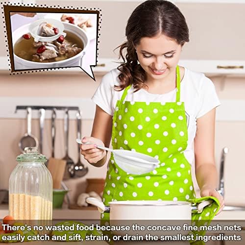 3-Piece Fine Mesh Strainer Set with Handles for Baking Cooking